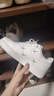 耐克NIKE女空军一号AF1 圣诞节礼物 运动鞋FV3654-111帆白38 实拍图