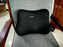 沙发靠垫护腰背靠一体腰靠办公室座椅久坐乳胶坐垫腰枕腰部支撑靠 男女通用神秘黑护腰玖姿 39cm*34cm 枕套 人体工学记忆棉 实拍图