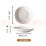 洁雅杰陶瓷盘家用白瓷盘子8英寸中式釉下彩餐盘菜盘汤盘微波炉可用6只装 实拍图
