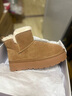 百丽慵懒百搭厚底雪地靴女靴子25冬新增高加绒短靴JD016DD5 可可栗 38 实拍图