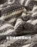 无印良品加厚法兰绒沙发盖毯可铺床毯午睡毯子夏季空调毯180*200cm灰条 实拍图