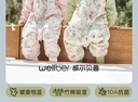 威尔贝鲁（WELLBER）恒温睡袋婴幼儿1-3岁竹棉睡衣秋冬儿童宝宝防踢被子薄夹棉 绮梦M 实拍图