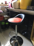 科润吧台椅简约可升降前台转椅椅子高脚椅北欧酒吧桌椅带靠背高脚凳皮 3级SGS防爆气杆-镜面底盘-高款-PU皮内红外黑 实拍图