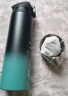 NEWB保温杯男成人高中学生高颜值弹盖泡茶水杯男士款大容量运动壶杯子 【更快到】渐变青+茶隔650ml 实拍图