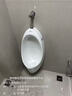 九牧JOMOO小便斗自动感应小便器挂墙式小便池工程落地式手按尿斗 A款手按阀冲水（备注墙排/地排） 实拍图