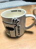 炊大皇陶瓷马克杯带碟咖啡水杯高颜值礼物喵汪茶话会430ml（惊惊白汪） 实拍图