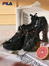 斐乐 斐乐官方女鞋FLUID 5猫爪休闲鞋时尚复古运动鞋女鞋 黑-猫爪5代 网面F12W422103F 38 实拍图