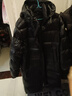鸭鸭（YAYA）王一博黑标鹅羽绒服男鹅绒2025冬季新款长款户外极寒加厚过膝外套 黑色 （西伯利亚进口鹅绒） 2XL /185【鹅绒充392克】 实拍图