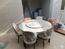 铭府世臻餐桌家用加厚岩板餐桌椅组合方圆两用餐桌813#【1.35米】一桌六椅 实拍图