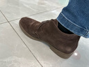 他她（TATA）男士靴耐磨舒适复古时尚沙漠靴加绒皮翻毛男靴休闲皮鞋VVX03DD2 啡色 43 实拍图