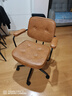 联丰人体工学老板皮椅久坐舒服家用办公椅电脑学习沙发转椅DS-221棕色 实拍图