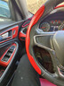米将汽车方向盘套四季通用本田别克宝马奥迪碳纤维纹卡套防滑保护把套 红色/卡套【碳纤维】 车型通用 实拍图