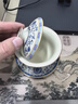 不拙三才盖碗茶碗单个单人茶具一人用一人饮不烫手防烫青花瓷汝窑盖碗 实拍图