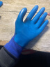 星宇 浸胶劳保手套 优耐保半挂乳胶压纹防滑耐用 工业工地工作木工钢筋工建筑防护手套 12付 蓝色 A688【耐磨透气柔软】 实拍图