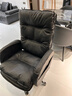 英斯迪尔（INSDEA）家用老板椅舒适久坐办公椅电脑椅可躺靠背椅书房书桌商务沙发座椅 黑色-纳米皮【加厚乳胶】 铝合金脚 实拍图