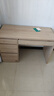 全友家居书桌现代简约实用书桌大容量储物柜小户型办公桌子书桌家具 原木|多区储物|环保书桌1.15米 实拍图