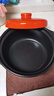 康舒（KANGSHU） 大容量砂锅炖锅家用耐高温陶土沙锅明火燃气陶土煲煮粥煲石锅 橙3.3L+1.1L(3-5人)破损补发 实拍图