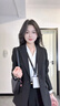 韩曼柯（HANMANKE）西装外套女商务面试职业正装小个子2025春秋新款女士高端西装外套 实拍图