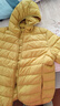 鸭鸭（YAYA）佟丽娅同款轻薄羽绒服女新款秋冬季休闲短款连帽轻便韩版排骨外套 黄色 2XL 实拍图