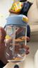 乐扣乐扣（LOCK&LOCK）儿童水杯吸管杯带锁扣tritan材质学生手拎户外运动杯子430ml蓝色 实拍图
