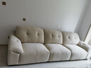 法莎蒂布艺沙发客厅现代简约直排三人位复古奶油云朵沙发雪尼尔 3米单扶单+单+单扶单 【豪华版雪尼尔婴儿绒】 实拍图