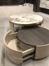 顾家家居（KUKA）茶几简约岩板客厅轻奢茶几电视柜圆形茶台政府补贴 7113 潘多拉花纹茶几+角几 实拍图