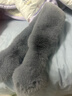 围巾新款毛绒围脖女冬款仿獭兔毛加厚保暖百搭毛领子简易交叉围巾 灰色 实拍图