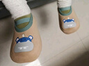 爱宝适宝宝地板袜秋冬学步鞋软底点胶隔凉儿童加绒步前鞋2双装M码B1605 实拍图