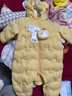 巴拉巴拉童装婴儿连体衣轻薄羽绒服宝宝衣服2025冬装抱衣爬服男童女童萌趣 黄色雪人-白鸭绒 73 cm-充绒量37g 实拍图