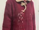 俞兆林中老年女装奶奶装加绒毛呢外套加绒加厚呢大衣老人衣服 Y244U4004 实拍图