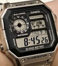 卡西欧（CASIO）手表小方块 休闲钢带防水小银表AE1200学生男士手表电子表日韩表 AE-1200WHD-1AVDF 实拍图