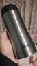膳魔师（THERMOS）保冷保温杯400ML高真空不锈钢商务办公保温杯JCG-400C SBK 实拍图