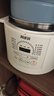 洛贝白款系列阿迪锅智能电压力锅多功能全自动5L大容量家用70千帕电高压锅双胆预约定时口感调节无水炖 5升白款【麦饭石色不粘+304钢胆+蒸屉】- 5L 实拍图