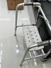 鱼跃（Yuwell）老人助行器YU730A骨折拐杖折叠便携手推带轮车坐板四脚手杖助行架 实拍图