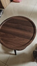 卓博茶几边桌小桌子客厅沙发边几双层圆桌茶桌置物架床头柜CJ09胡桃色 实拍图