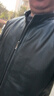富鋌高端严选头层牛皮蚕丝填充冬季皮夹克保暖立领男士真皮皮衣外套男 实拍图