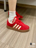 adidas「T头鞋」VL COURT复古休闲板鞋德训鞋男女阿迪达斯轻运动 浅猩红/暖香草色/黄色   37 实拍图