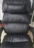 得力（deli） 带伸缩脚托老板椅 人体工学电脑椅 可躺皮椅子 87082 黑色 实拍图