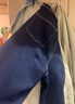 UR2025秋季新款女装休闲复古木耳边阔腿牛仔长裤UYY850246 靛蓝 28 实拍图