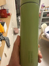 炊大皇保温杯 316L医用级不锈钢茶水分离商务便携智能保温杯 绿色 490ml 实拍图