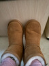 意尔康女靴雪地靴女冬季加绒保暖厚底休闲棉鞋时尚通勤百搭中筒靴子 土黄色 加绒 36 实拍图