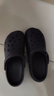 名创优品（MINISO）洞洞鞋男女夏季外穿沙滩凉鞋防滑厚底踩屎感包头凉拖鞋黑色40-41 实拍图