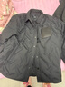 GXG男装宽松短款羽绒服衬衫外套冬季 黑色 180/XL 实拍图