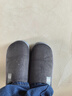 回力纯色全包棉鞋情侣室内外防滑保暖棉拖鞋HLX0233灰色42-43码 实拍图