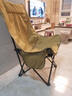 原始人（The Primitive）户外折叠椅月亮椅露营折叠椅子折叠凳便携凳子钓鱼凳钓鱼椅 【经典加高款】五层夹棉-卡其色 晒单实拍图