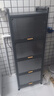 摩基厨房置物架落地置物柜收纳用具餐边橱柜微波炉多功能储物碗柜子 五层长50宽42高144【高级灰】 实拍图