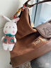 toutou2025新款线条小狗大容量麂皮单肩腋下双肩背包托特包生日圣诞礼物 实拍图
