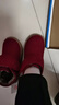 回力棉鞋女鞋冬季妈妈保暖鞋魔术贴加绒居家外穿雪地靴女棉靴子老人鞋 酒红色【加绒保暖】 36 实拍图