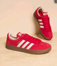 adidas「T头鞋」VL COURT复古休闲板鞋德训鞋男女阿迪达斯轻运动 浅猩红/暖香草色/黄色   38.5 实拍图