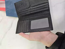 七匹狼（SEPTWOLVES）钱包男士长款真皮2026新款超薄头层牛皮拉链钱夹爸爸皮夹手包卡包 超薄黑金属狼标3A3071032-01 实拍图